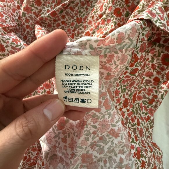 Abrielle Dress Coral Poppy Bell Floral - Picture 5 of 8